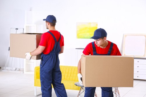 Removal team preparing a home move in Enfieldwash
