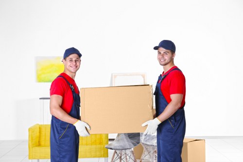 Furniture being moved from a residential property in Enfieldwash