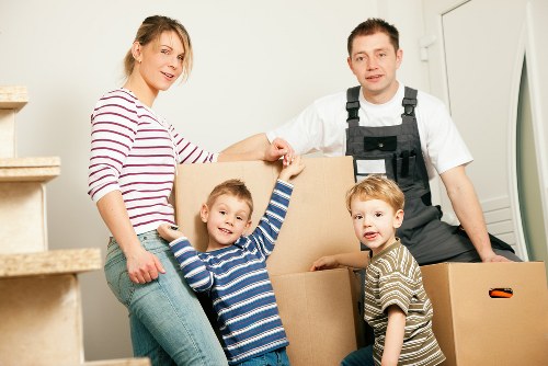 Moving team preparing a safe and insured relocation in Enfieldwash