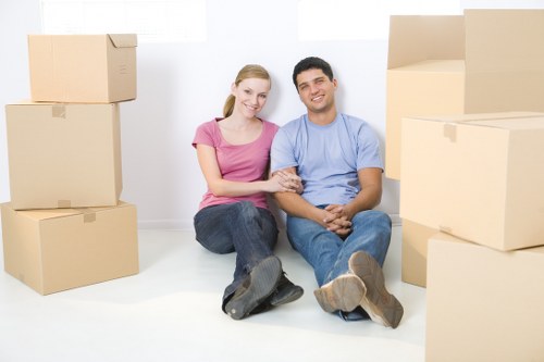 Careful packing and loading for a house move in Enfieldwash