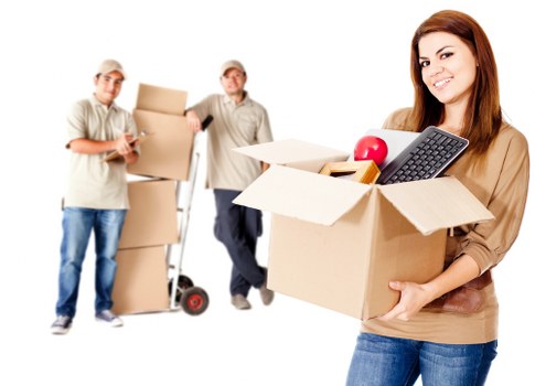 Removal van loading household items for a local Enfieldwash customer