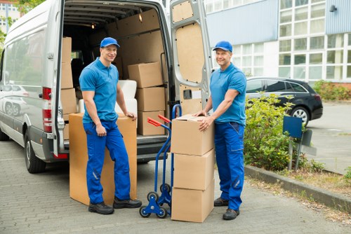 Prepared moving van for a local Enfieldwash removal service