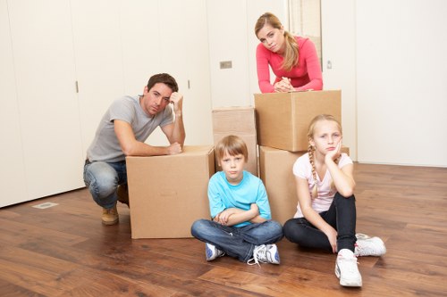 Man with van team maintaining safe moving standards