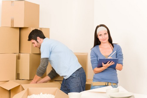 A local removals team assisting with a move in Enfieldwash
